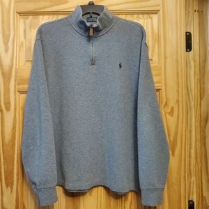 Polo Ralph Lauren Pullover Half Zip Shirt Sweatshirt Top Large